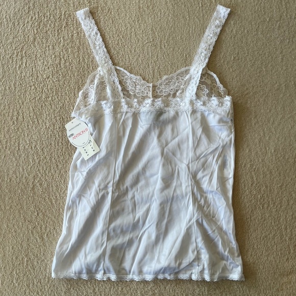 NWT Vintage White Lace Nylon Camisole - Picture 7 of 9